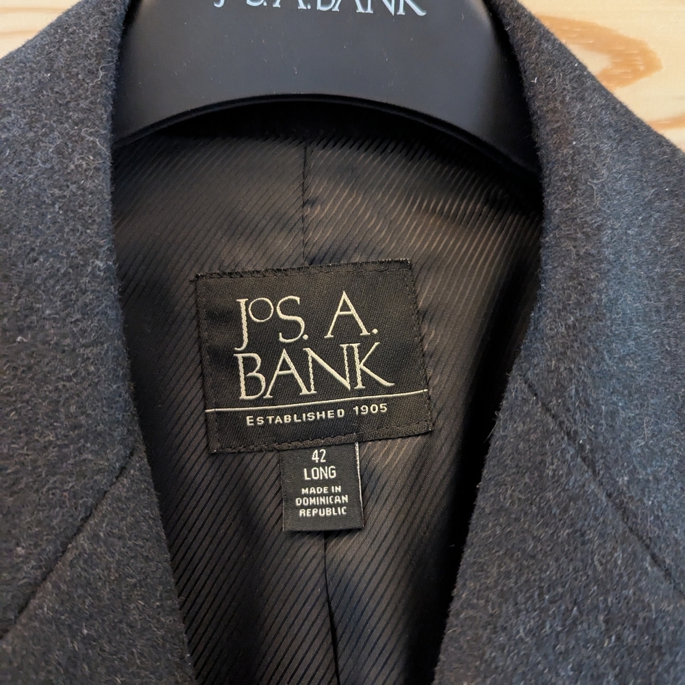 Jos. A. Banks Charcoal Overcoat